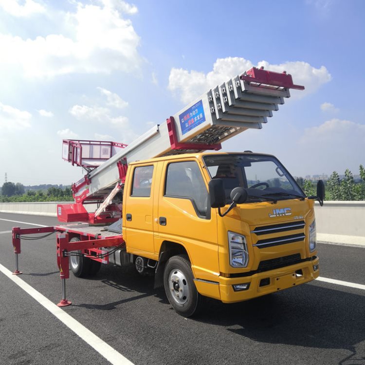 泰山出租云梯车电话 水泥上楼